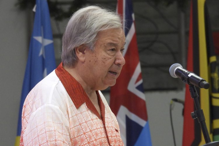 UN chief calls rising seas a ‘worldwide catastrophe’